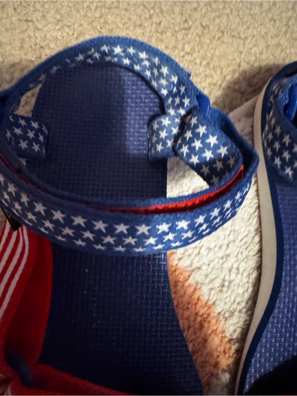 Teva Navy Blue and Red Star-Print Sport Sandals - Picture 5 of 7